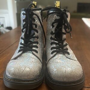 Dr. Martens Kids Glitter Lace-Up Boots